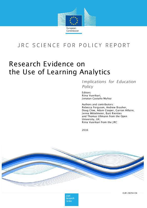 Research Evidence on the Use of Learning Analytics: Implications for Education Policy